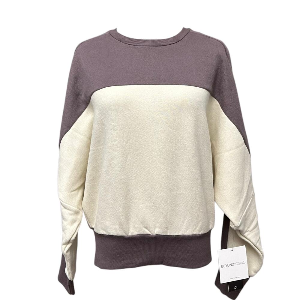 Beyond Yoga Sz Small Woodland Colorblock Sweater Anthropologie Collab Cozycore